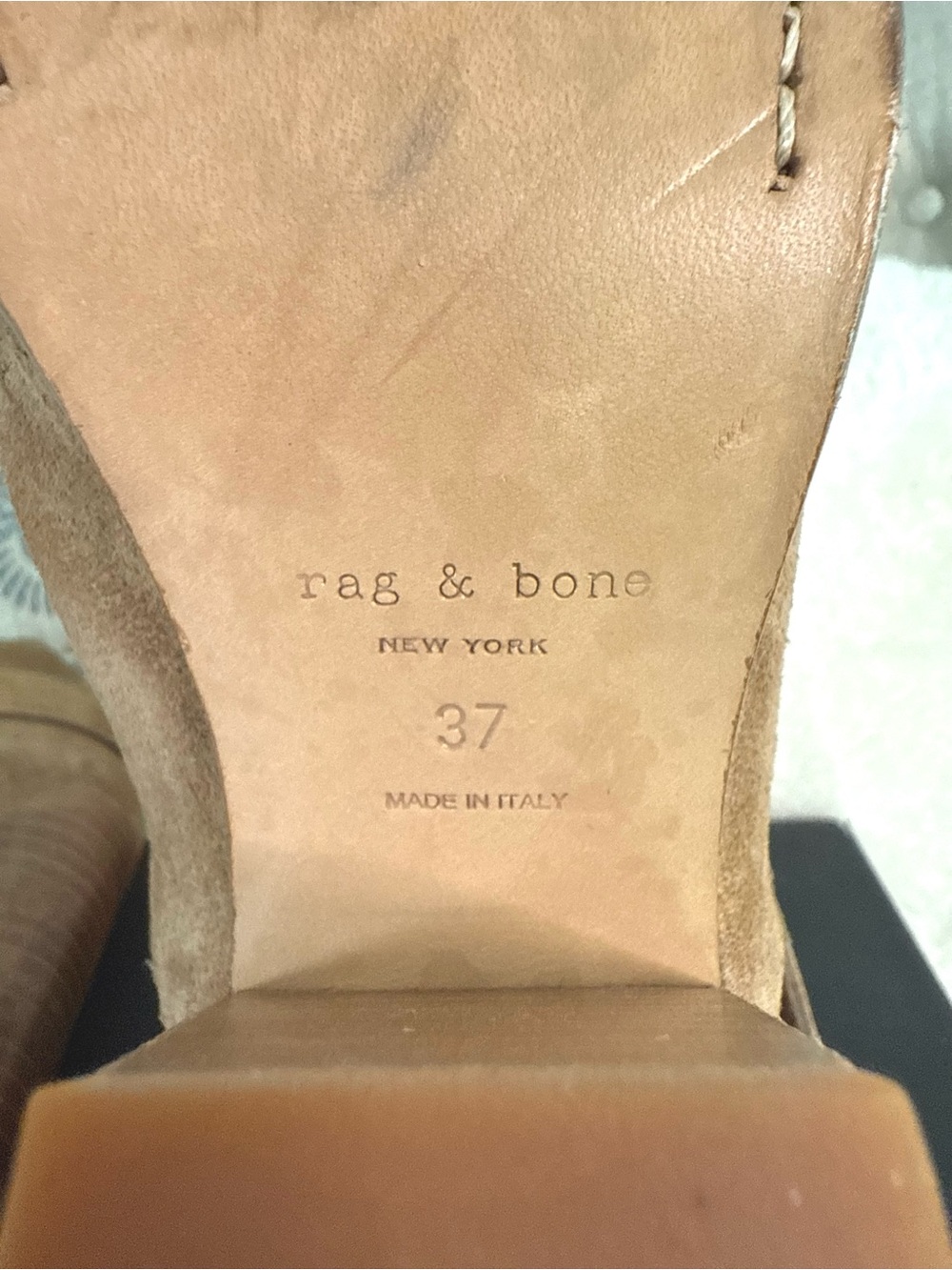 Rag & Bone Harrow Boots | Booties | Tan Suede - Size 37 - Picture 7 of 9